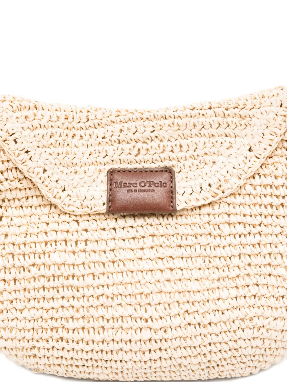 Marc O'Polo Geweven schoudertas Beige