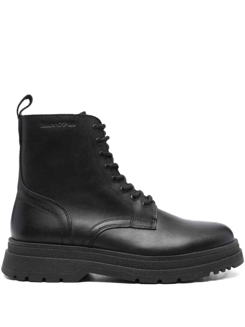 Marc O'Polo 45mm lace-up leather boots Black