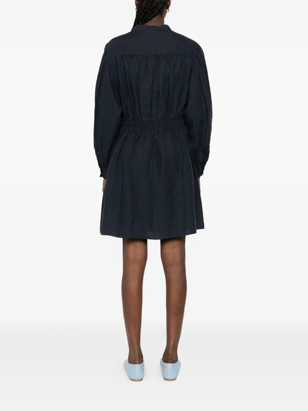 Marc O'Polo Midi-jurk met knopen Blauw