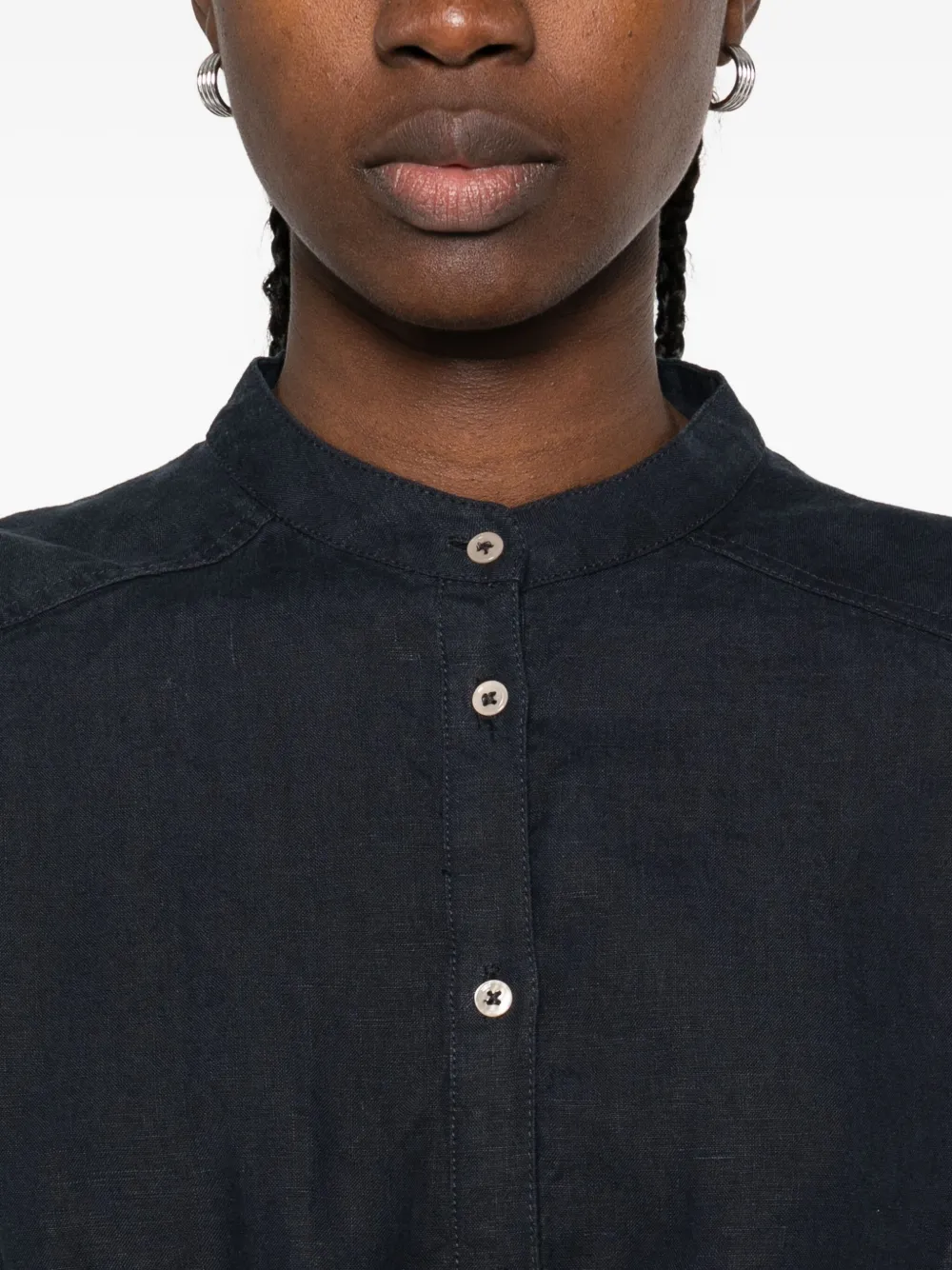 Marc O'Polo Midi-jurk met knopen Blauw