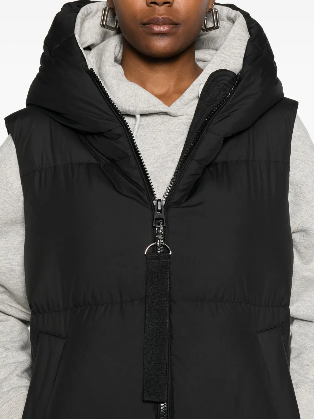 Marc O'polo Quilted High-neck Gilet In Black