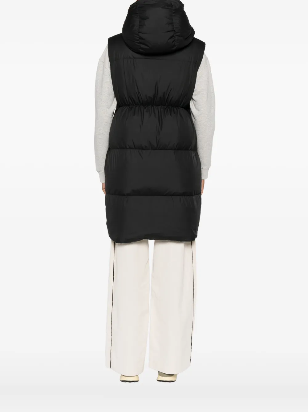 Marc O'polo Quilted High-neck Gilet In Black