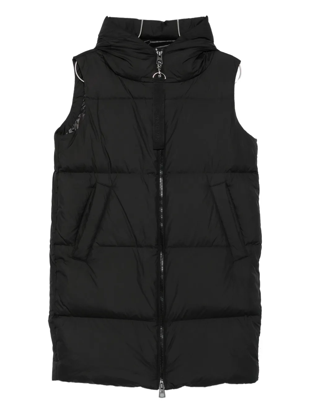 Marc O'polo Quilted High-neck Gilet In Black