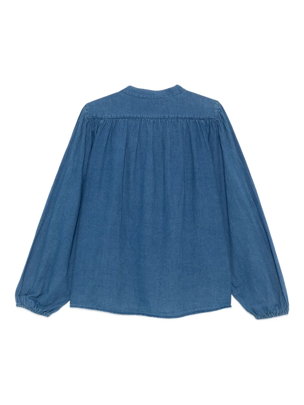 Marc O'polo Balloon-sleeve Button-front Shirt In Blue