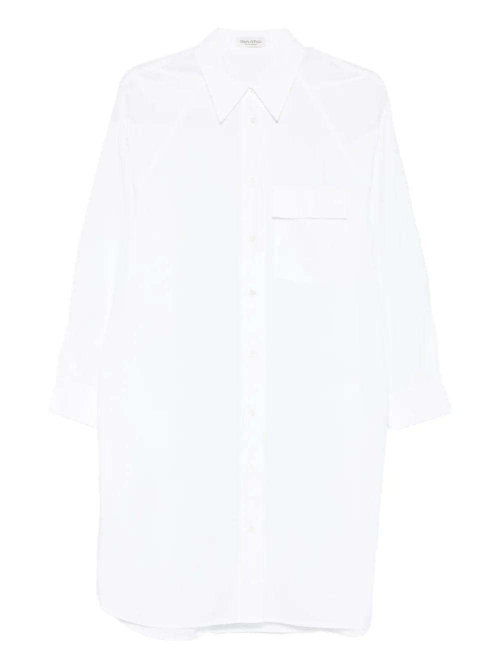 Marc O'Polo チェストポケット シャツドレス - ホワイト Marc O'Polo チェストポケット シャツドレス - ホワイト