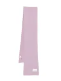 Marc O'Polo logo-patch scarf - Purple