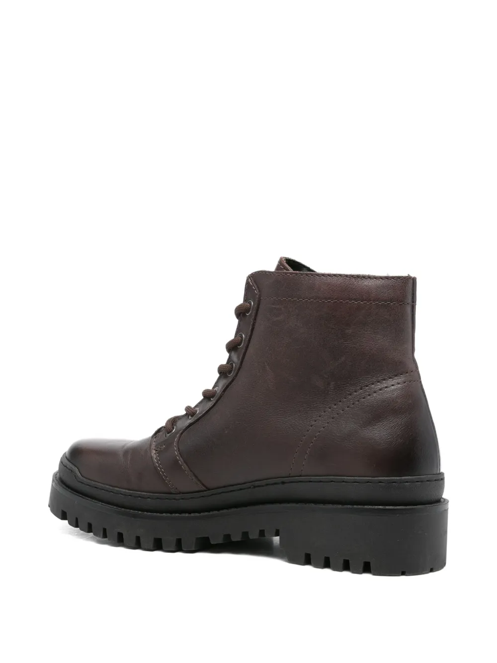Marc O'Polo lace-up biker boots Brown