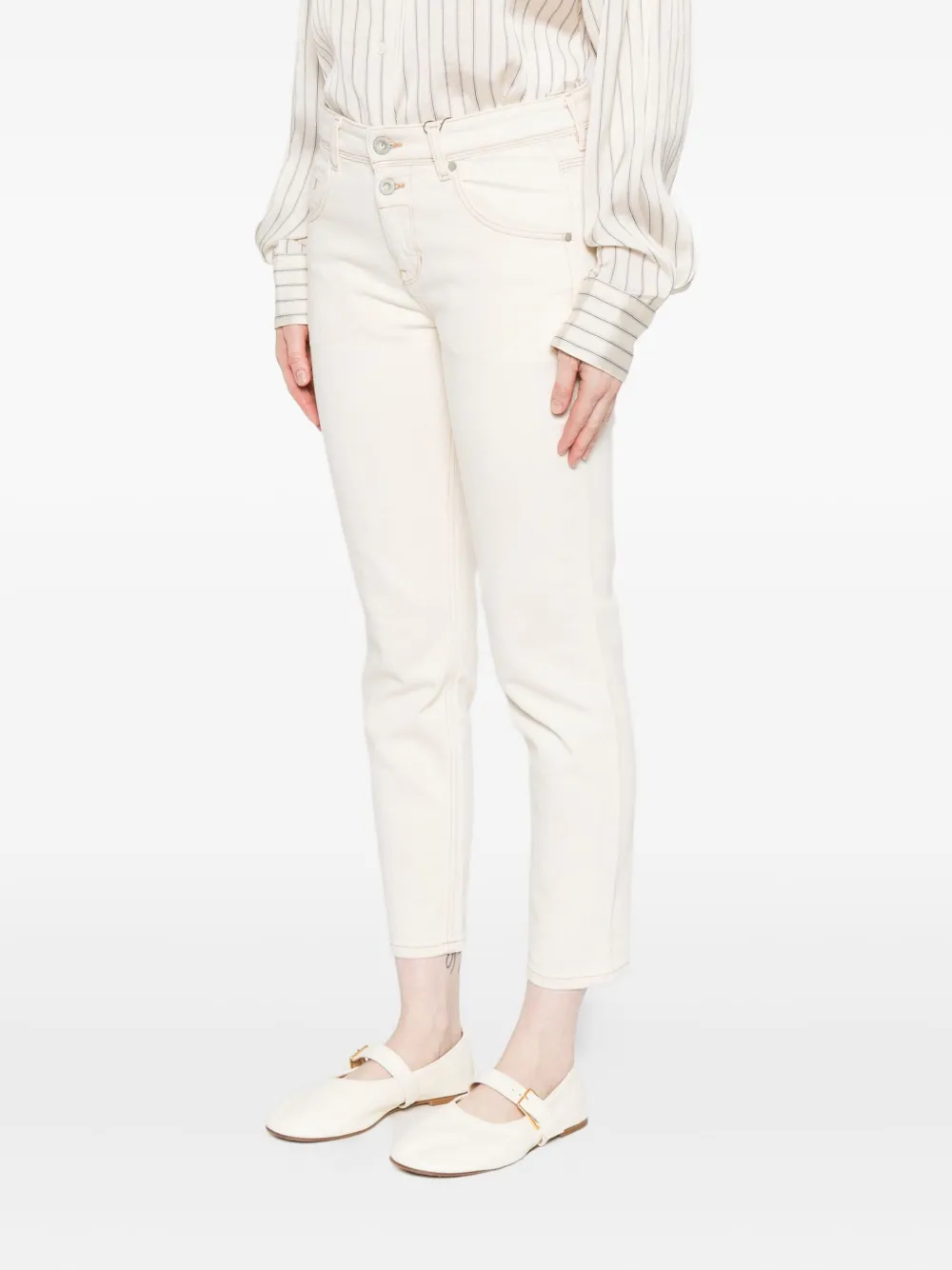 Marc O'polo Button-detail Trousers In White