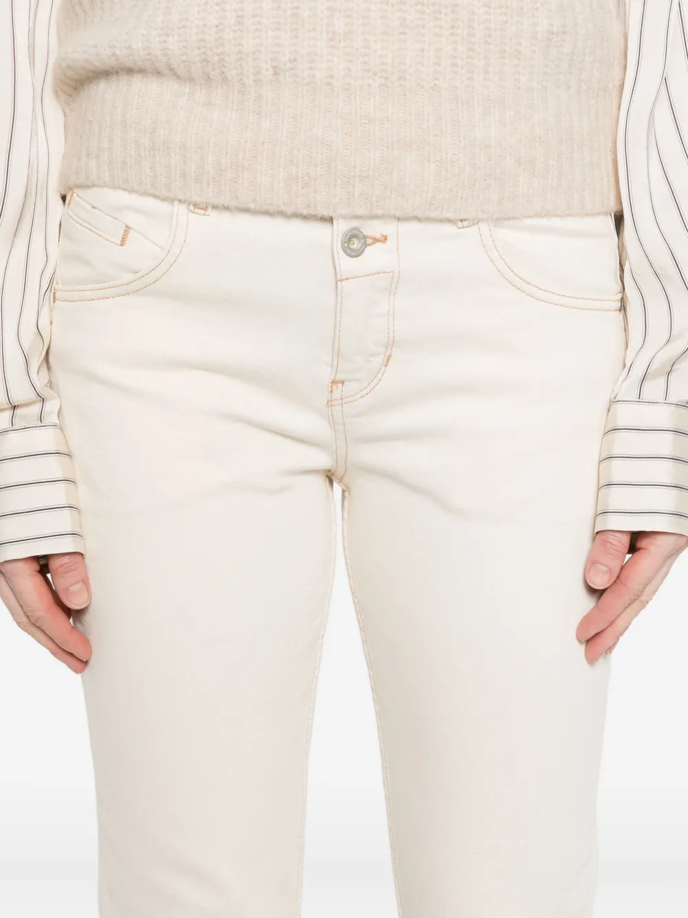 Marc O'polo Button-detail Trousers In White
