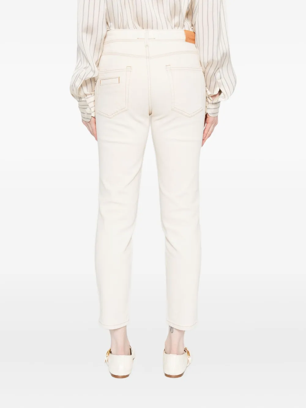 Marc O'polo Button-detail Trousers In White