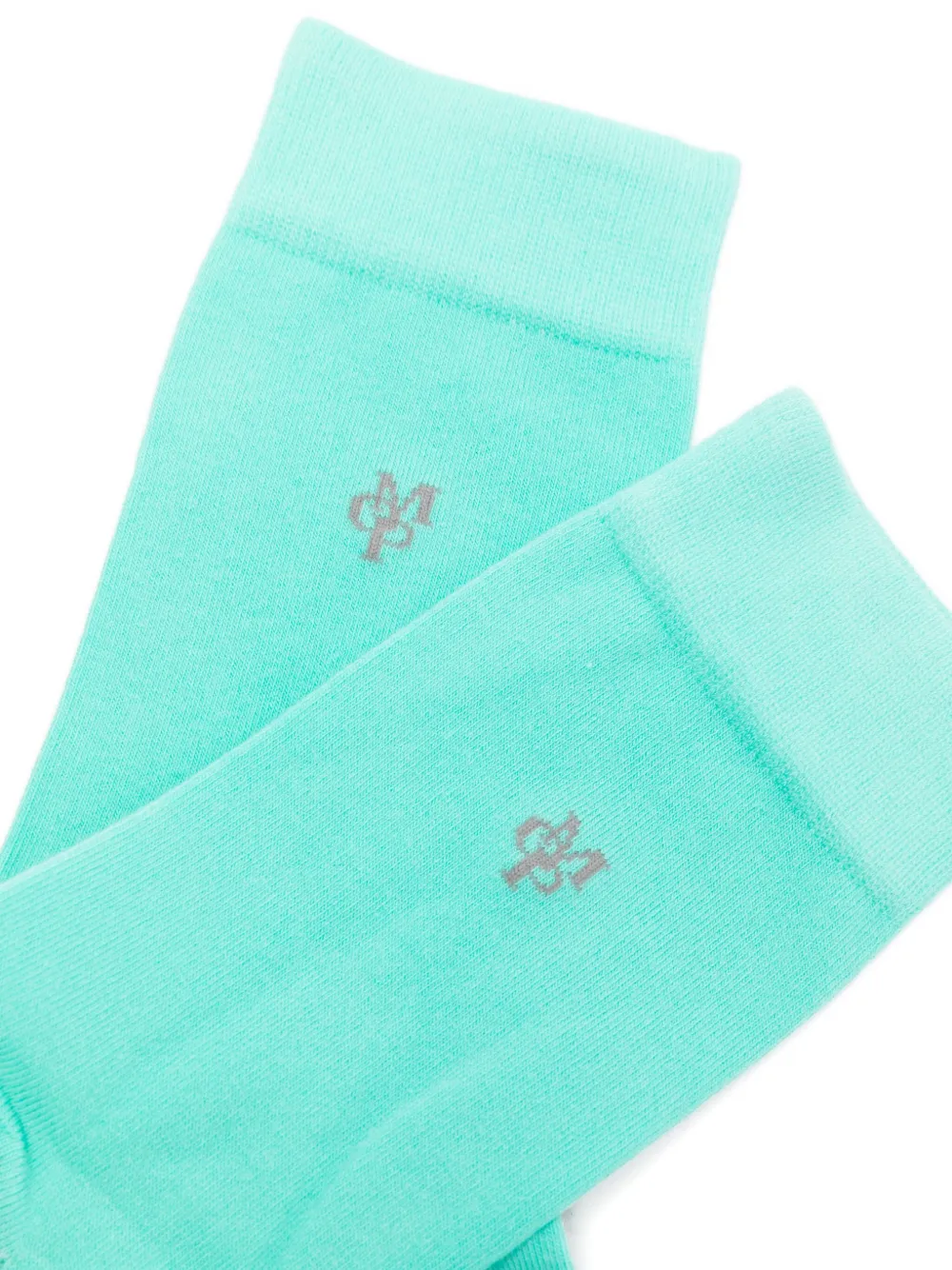 Marc O'polo Argyle Logo Socks In Green