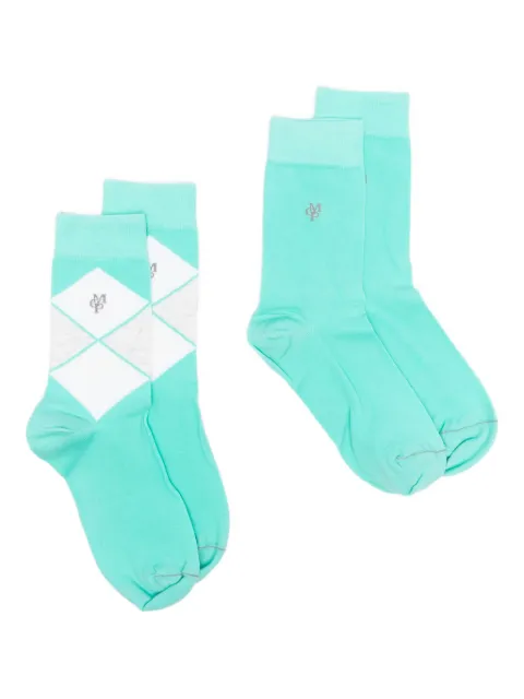 Marc O'Polo argyle logo socks