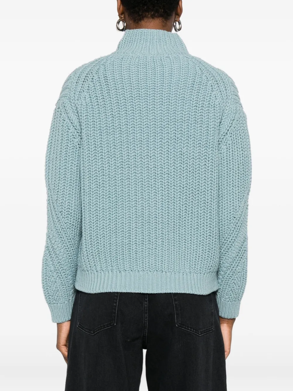 Marc O'polo High-neck Sweater In Blue