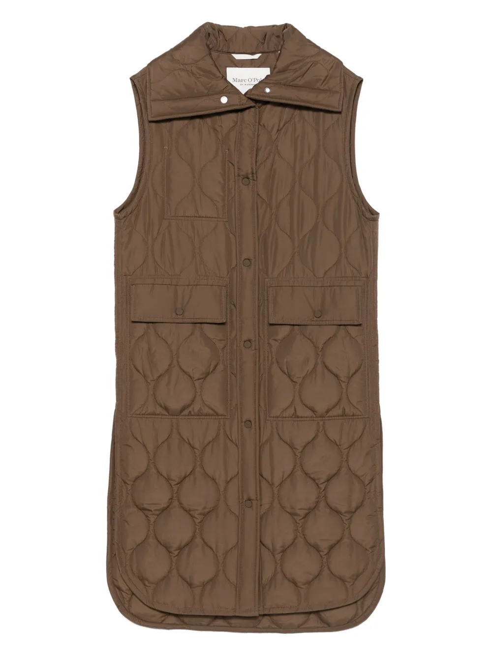 Marc O'Polo quilted sleeveless coat Bruin