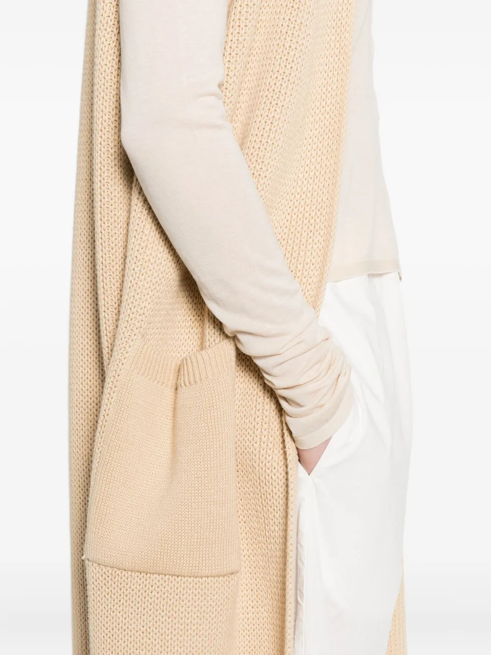 Marc O'polo Pocket-detail Knitted Coast In Neutral