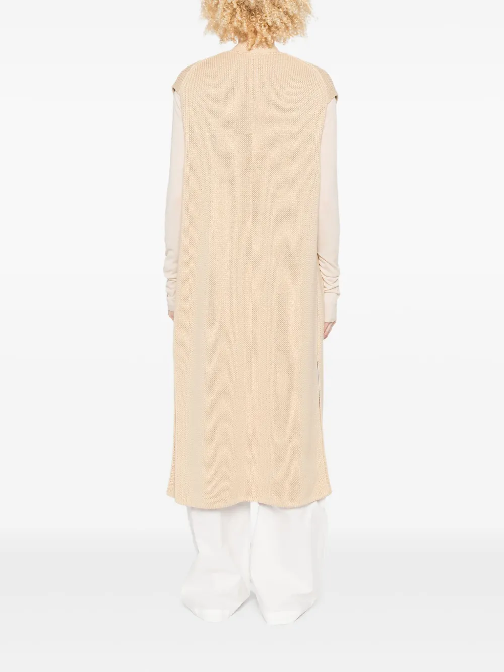 Marc O'Polo Gebreide jas met zakdetail Beige