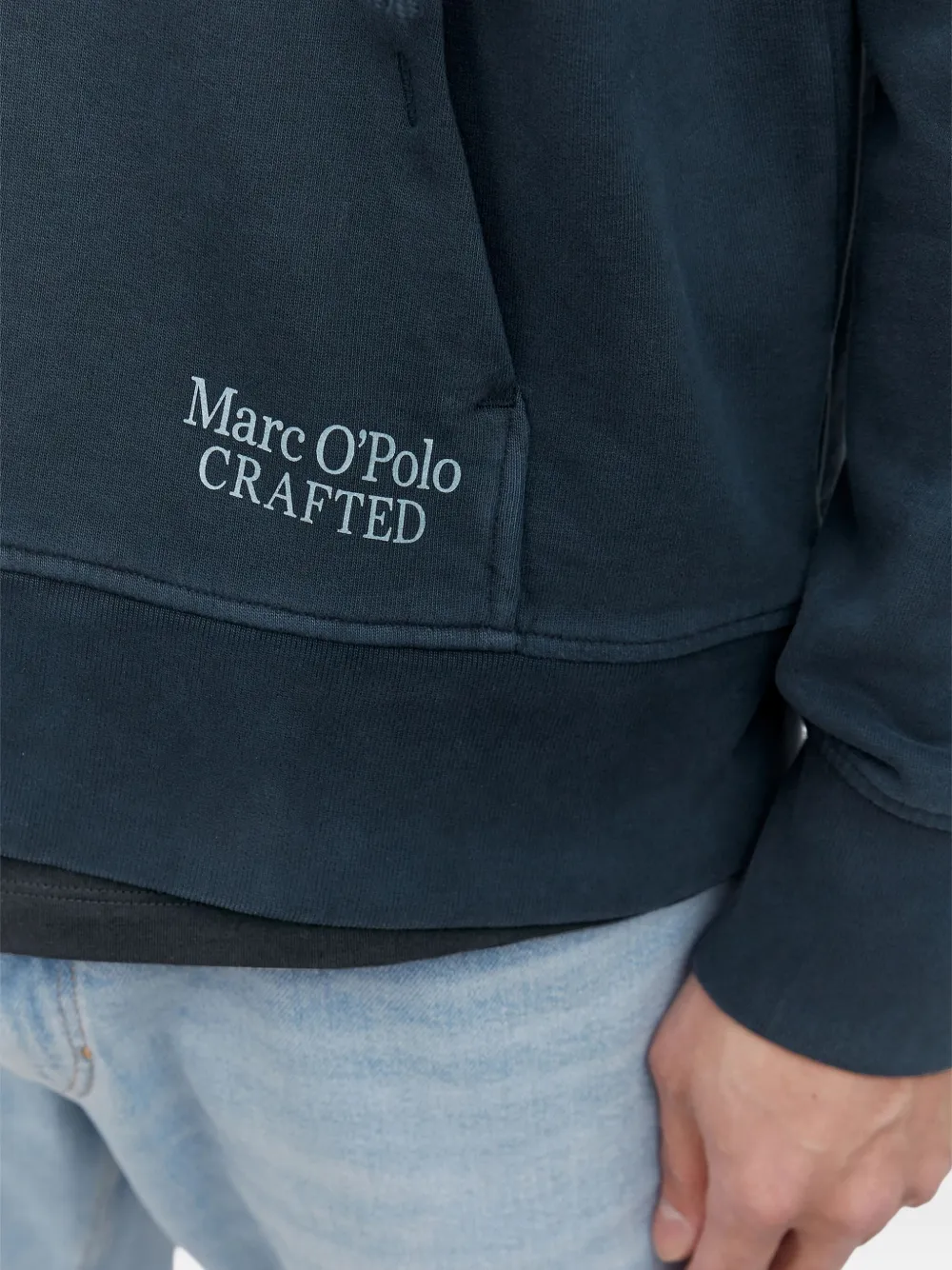 Marc O'Polo Jack met capuchon Blauw