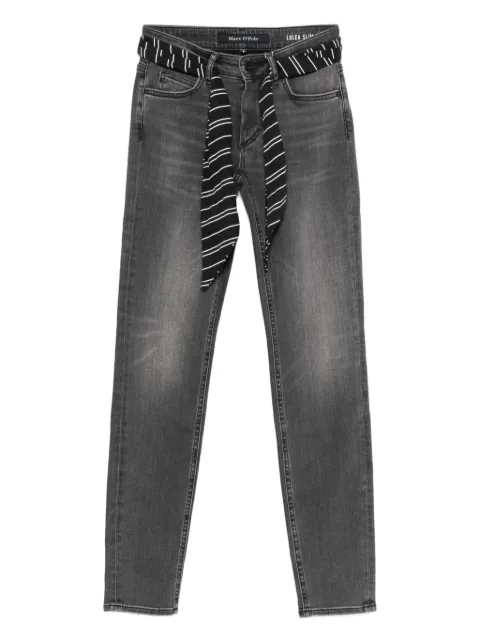Marc O'Polo striped-belt jeans
