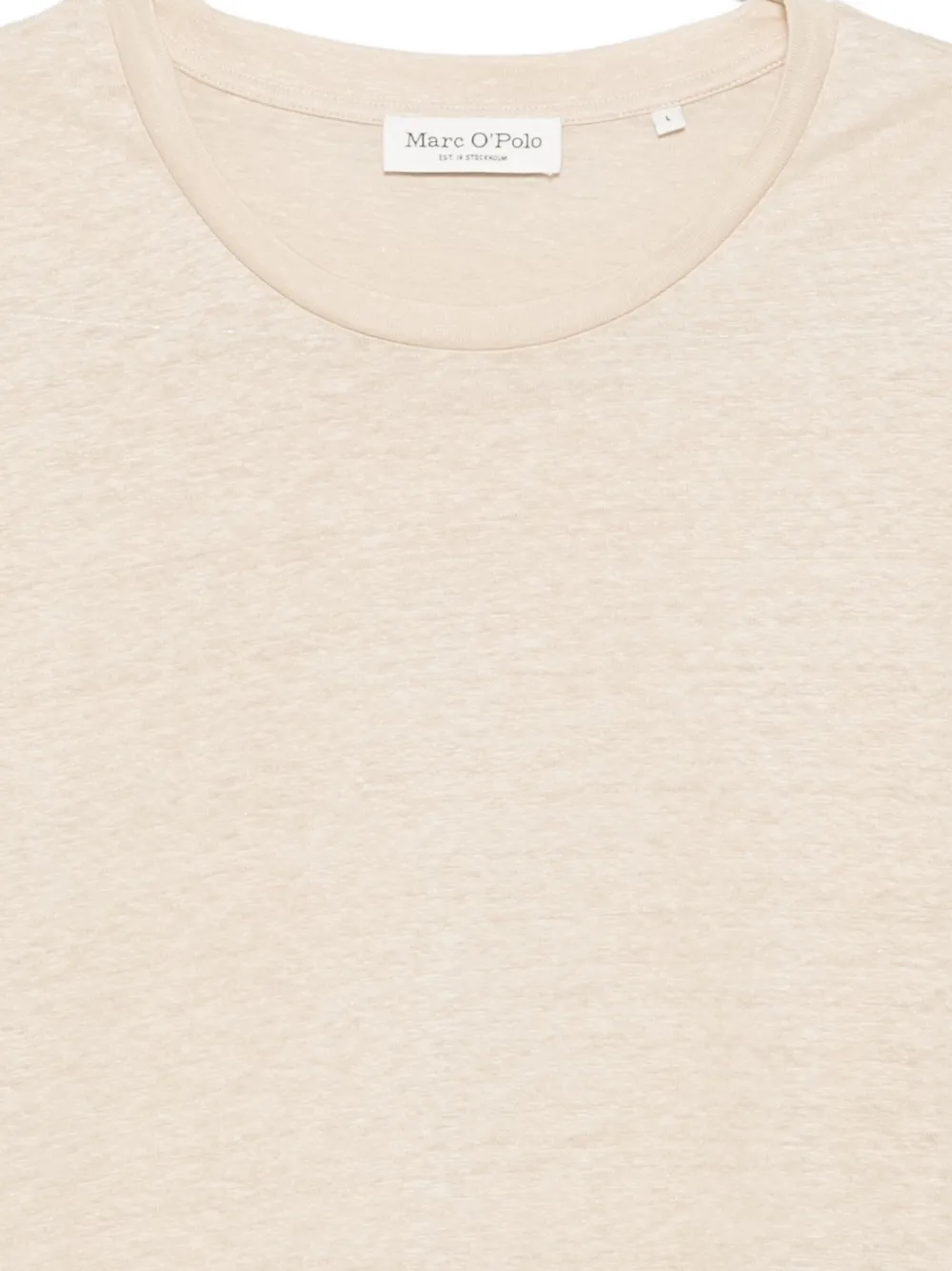 Marc O'Polo Linnen T-shirt Beige