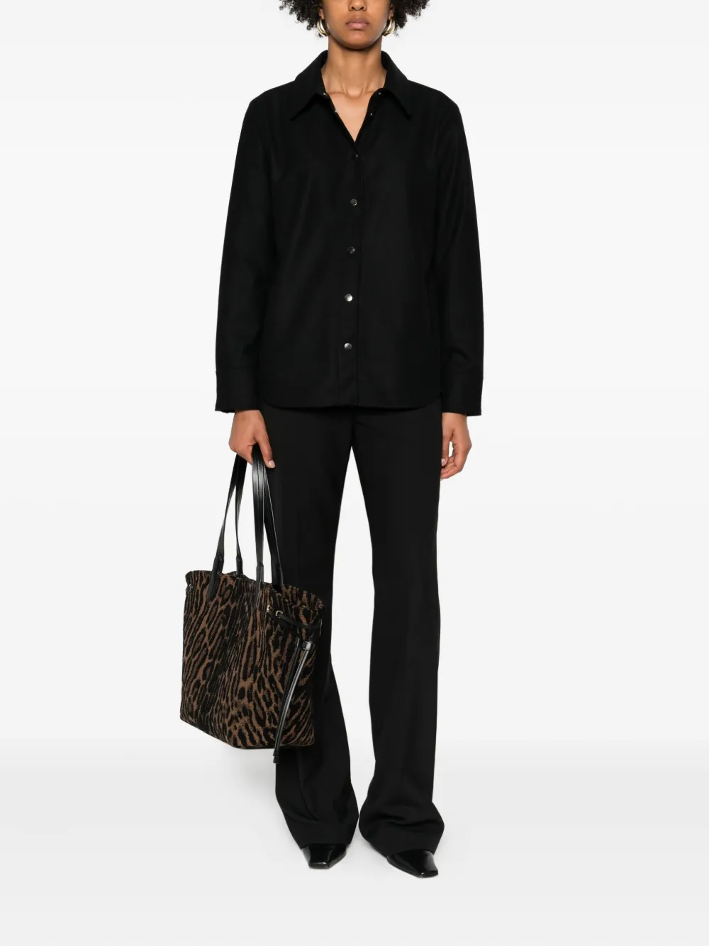 Marc O'Polo Blouse met lange mouwen - Zwart