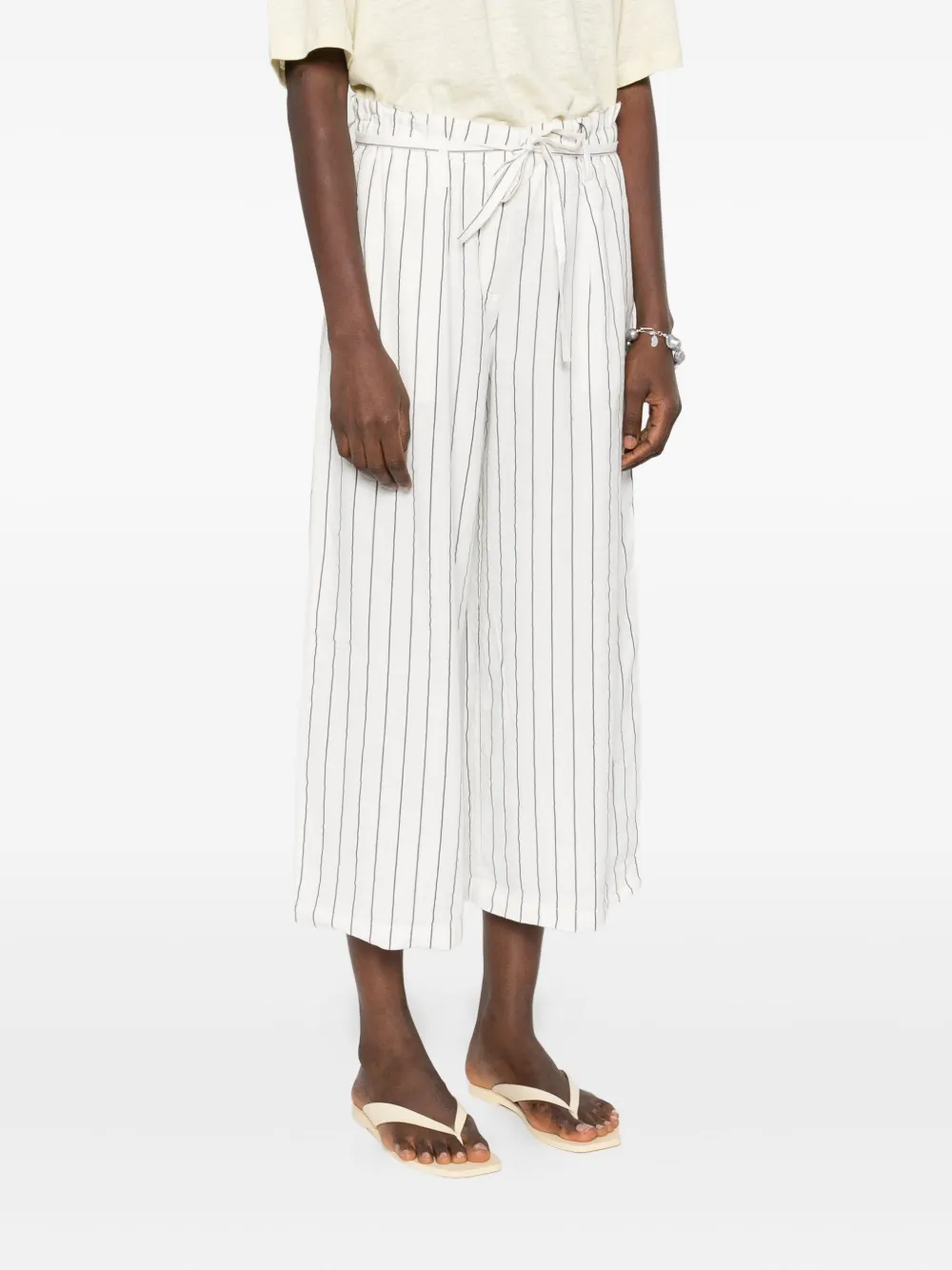 Marc O'Polo Broek met krijtstreep Wit