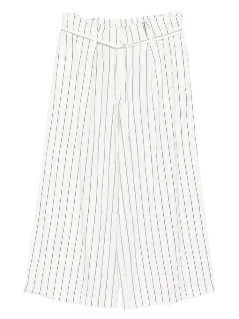 Marc O'Polo pinstriped belted trousers