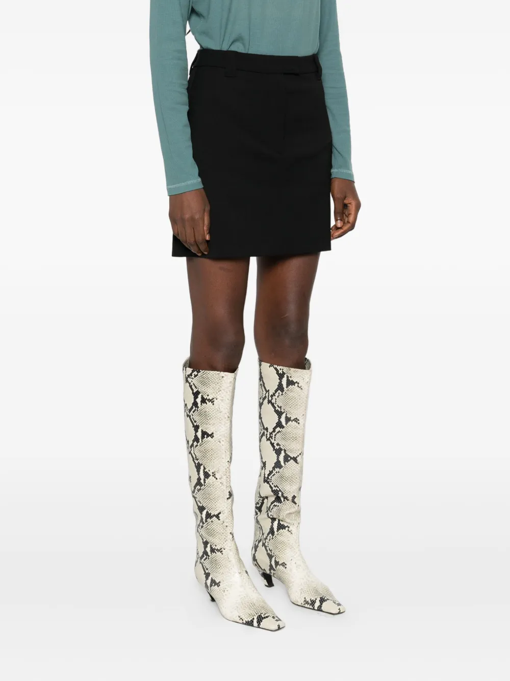 Marc O'Polo Mini-rok met zijzakken Zwart