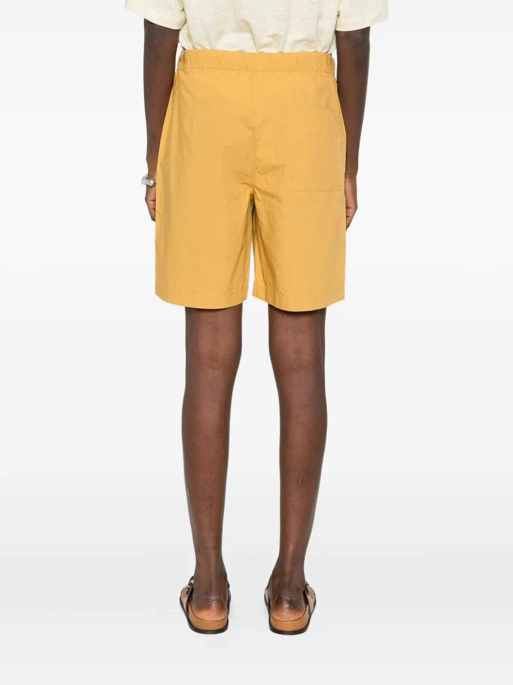 Marc O'polo Drawstring Cotton Shorts In Yellow