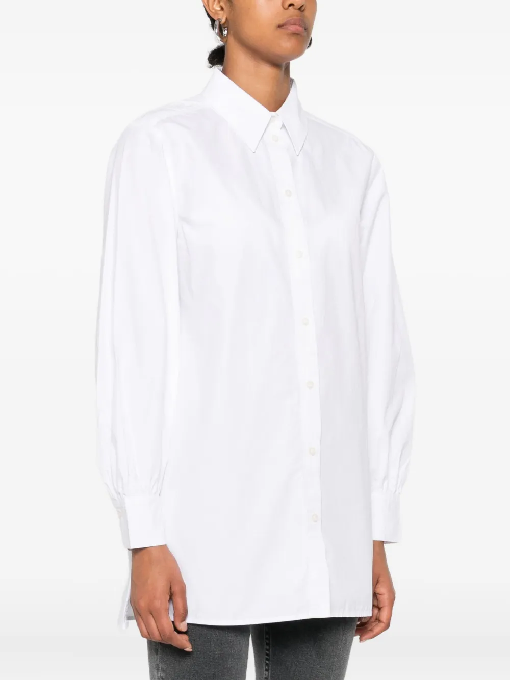 Marc O'polo Button-down Long-sleeve Shirt In White