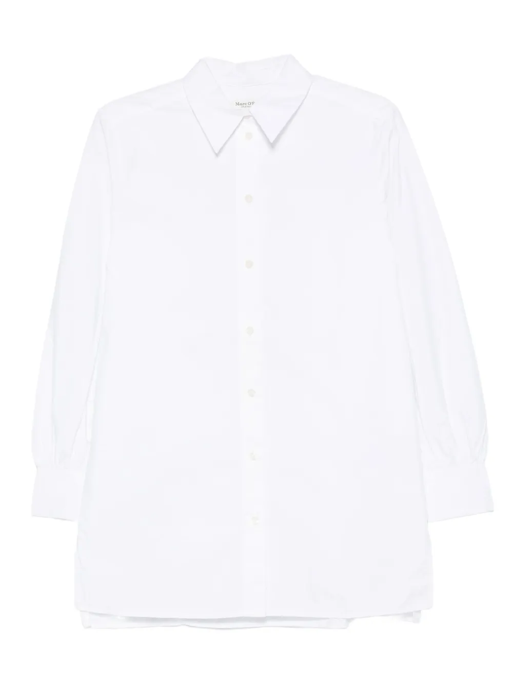 Marc O'polo Button-down Long-sleeve Shirt In White