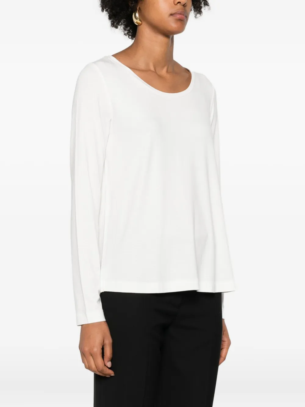 Marc O'Polo T-shirt met ronde hals Beige