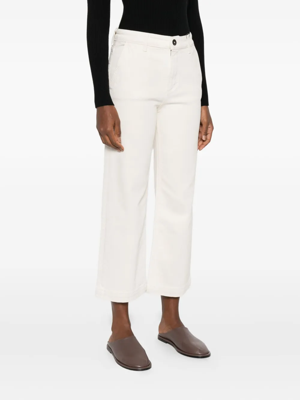 Marc O'polo Cuffed Trousers In Gray