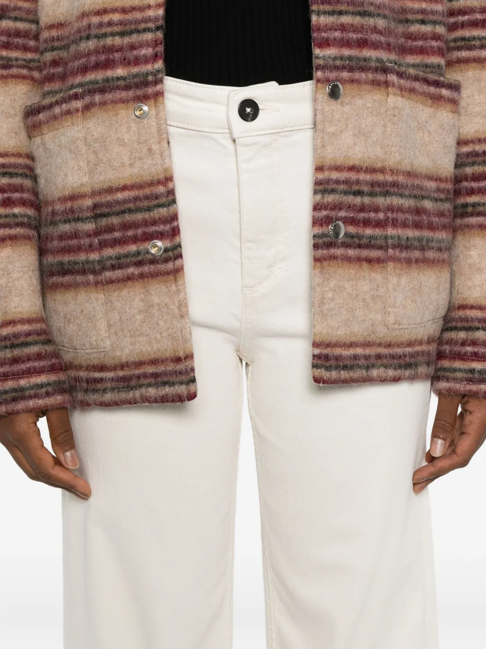 Marc O'polo Cuffed Trousers In Gray