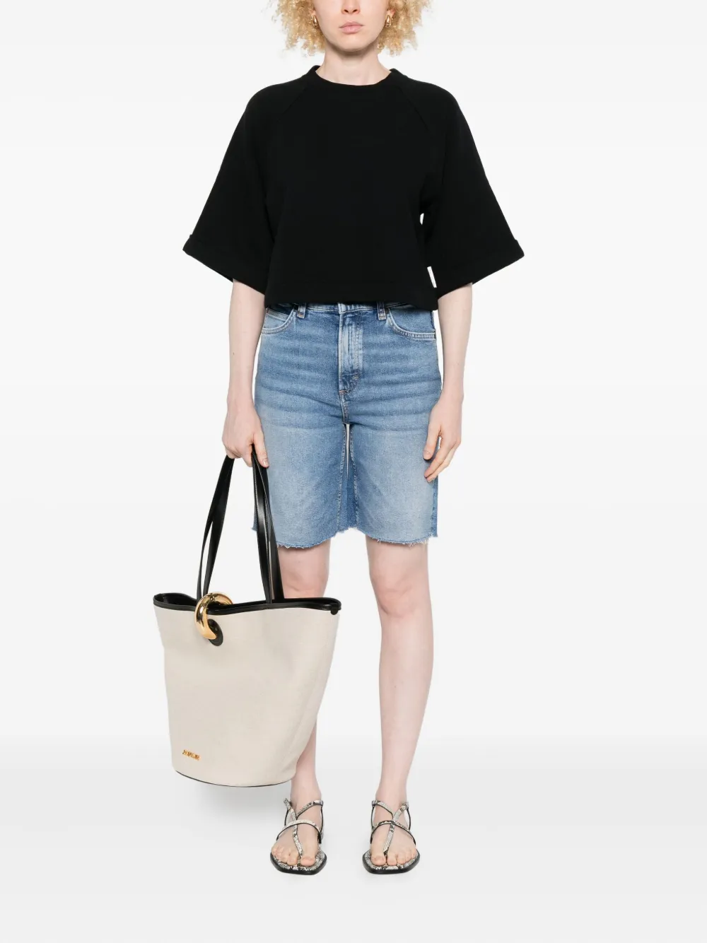 Marc O'Polo frayed-hem denim shorts | Jean Shorts | Image 2