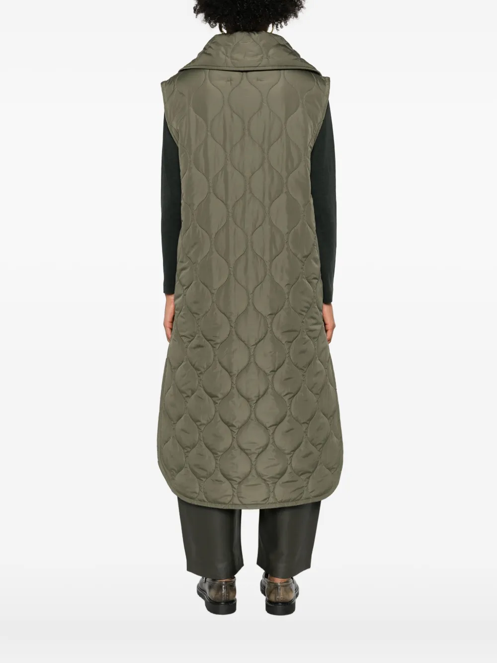 Marc O'polo Quilted Button-fastening Gilet In Neutral