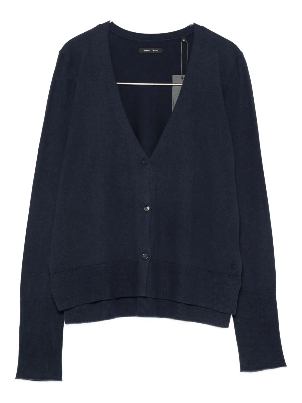 Marc O'polo V-neck Buttoned Cardigan In Blue