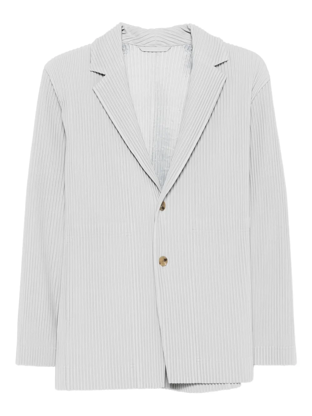 Homme Plissé Issey Miyake Geplooide blazer met knopen Grijs