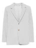 Homme Plissé Issey Miyake pleated button blazer - Grey