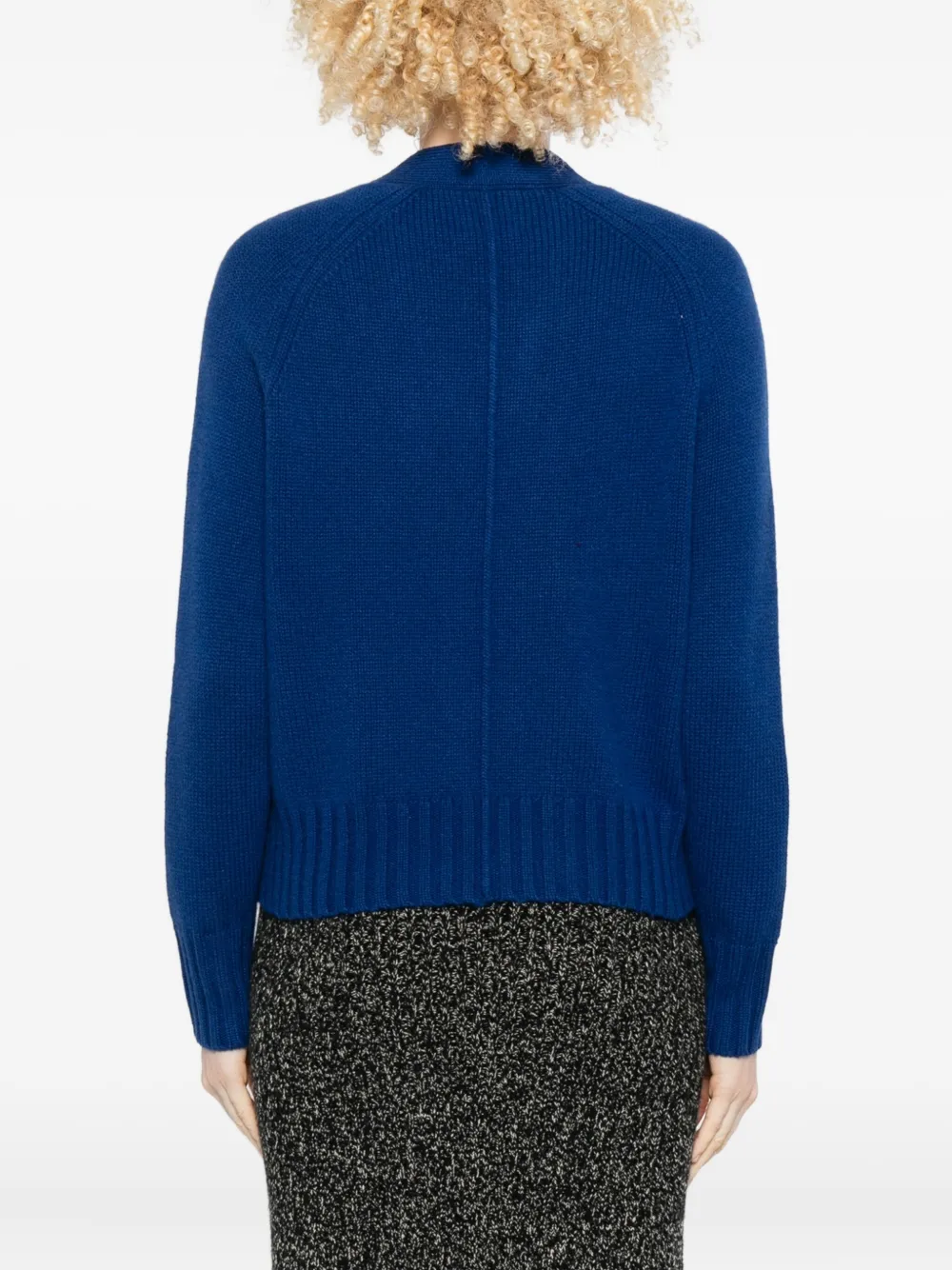 Allude Vest met opgestikte zak en knoop Blauw