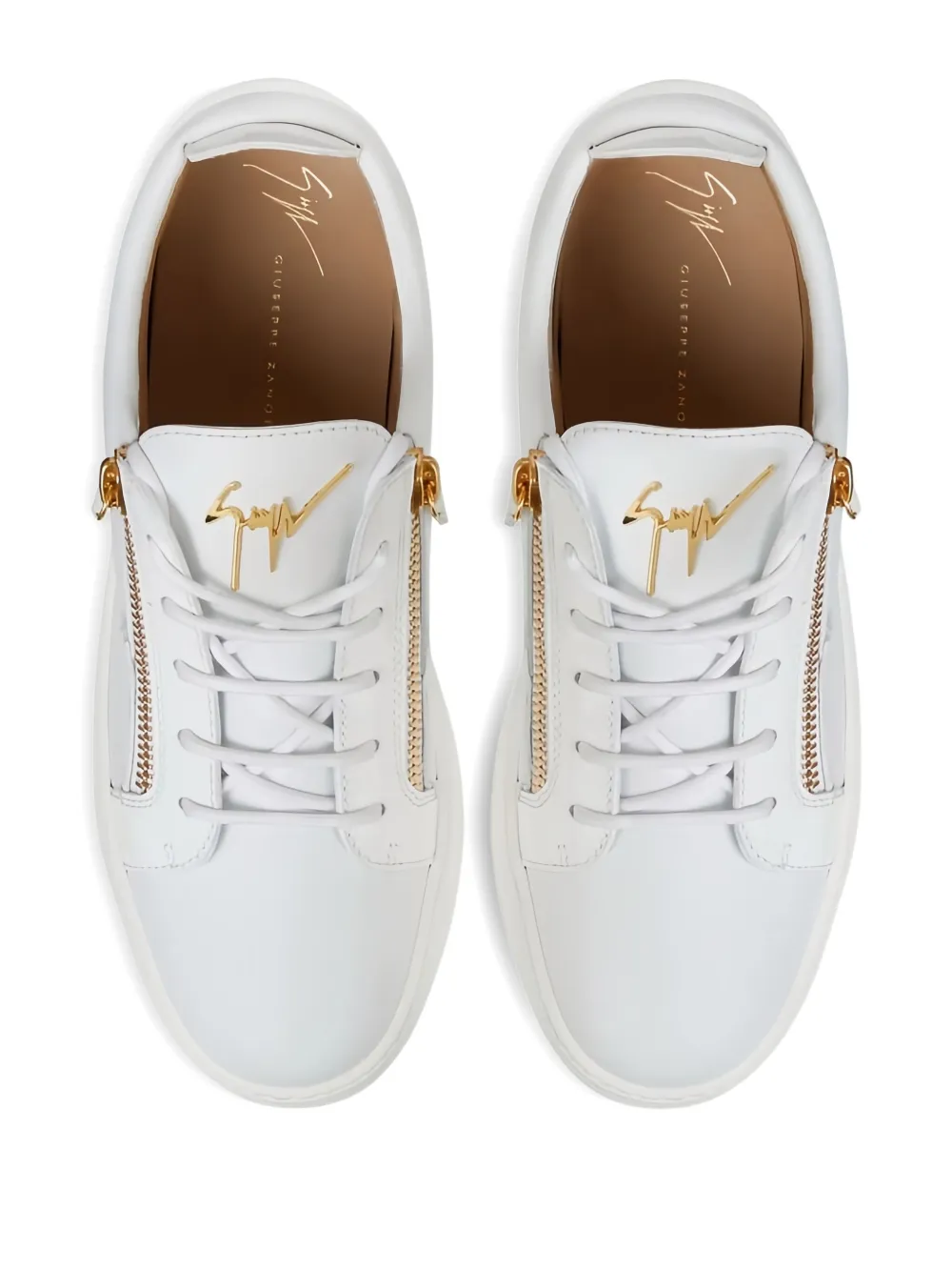 Giuseppe Zanotti Frankie leren sneakers Wit