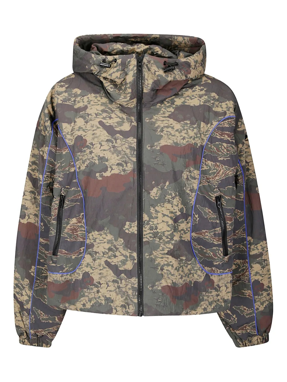 Diesel G-adiel Camouflage-print Bomber Jacket In Gray