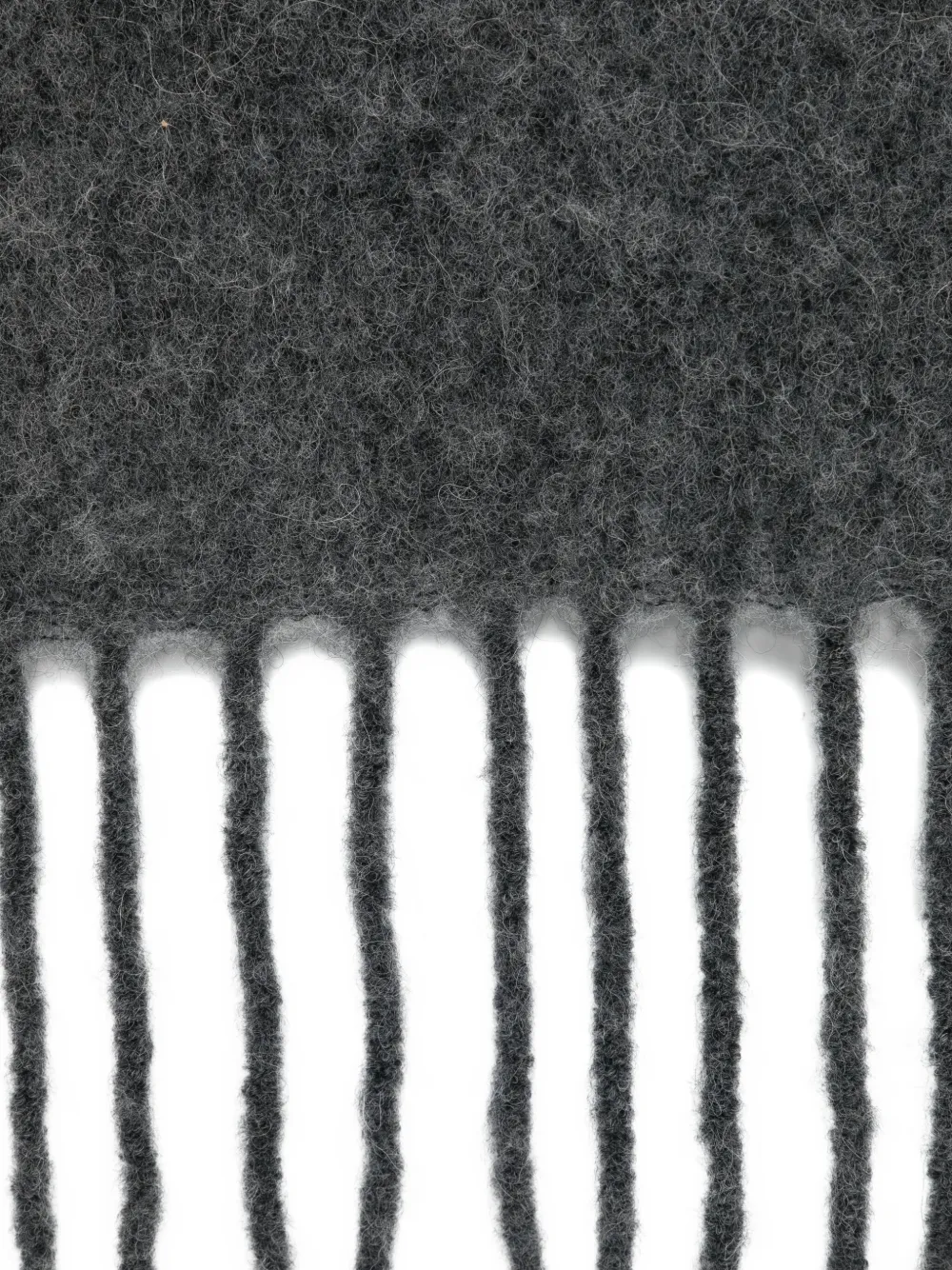 Peserico Fringed Wool-blend Scarf In Gray