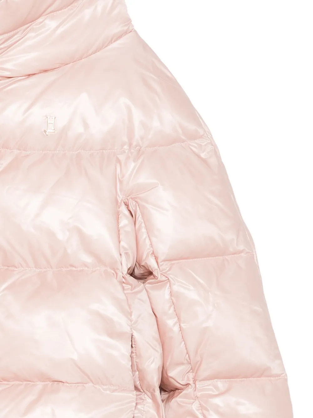 Herno Kids high-neck quilted jacket Roze