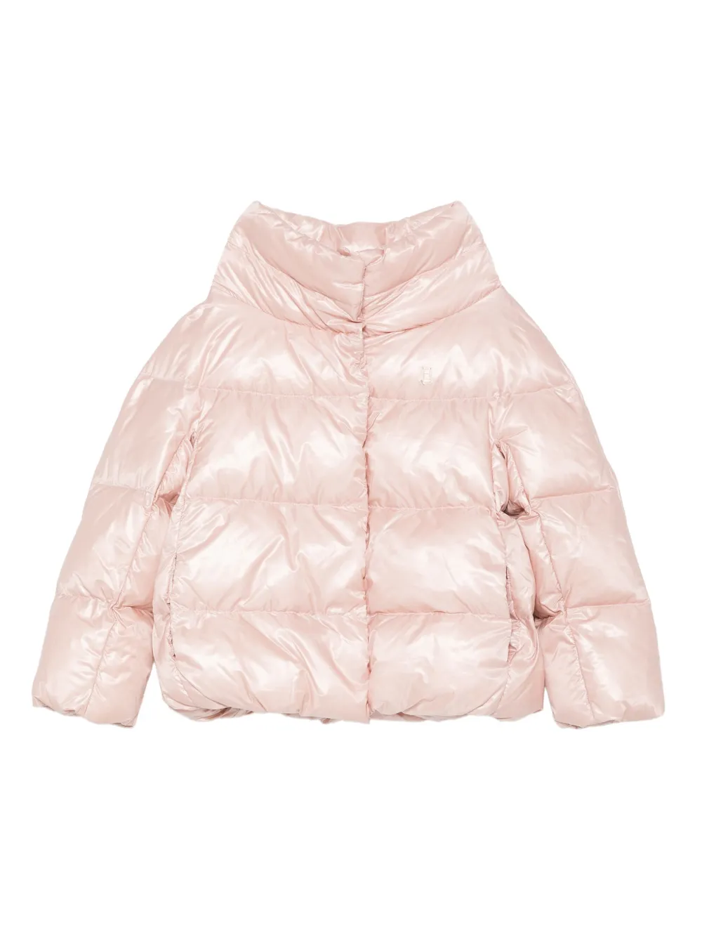 Herno Kids high-neck quilted jacket Roze