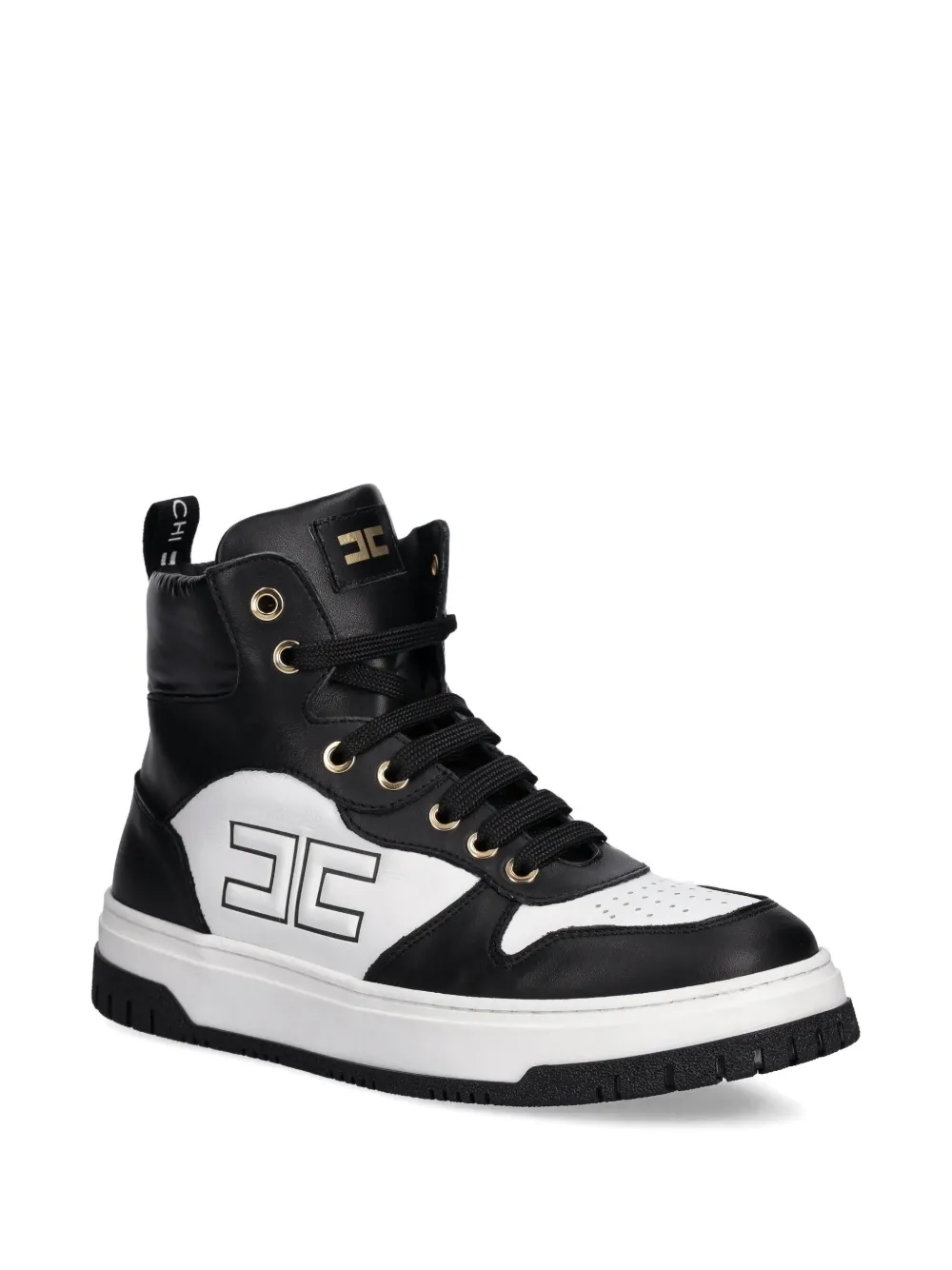 Elisabetta Franchi La Mia Bambina leather sneakers - Nero