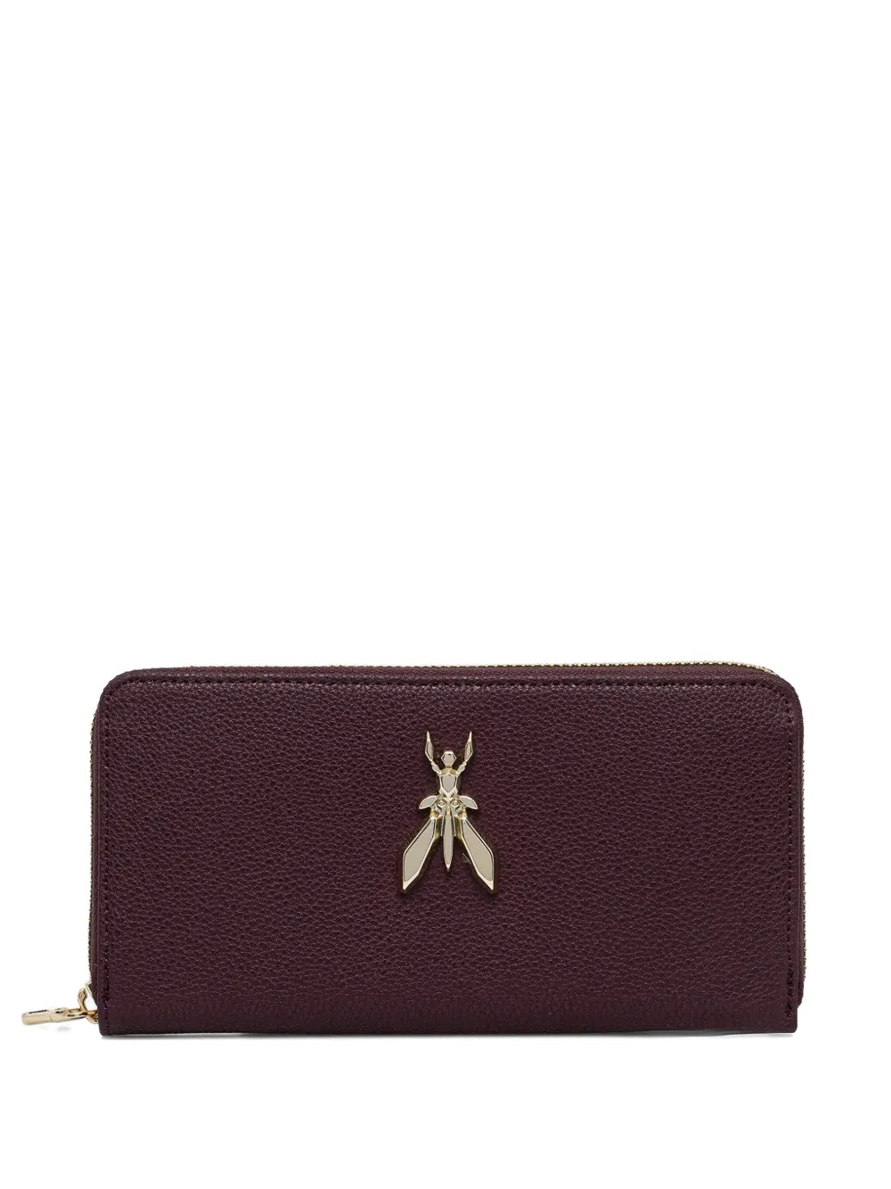 Patrizia Pepe Portemonnee met rits en Fly-plakkaat Paars