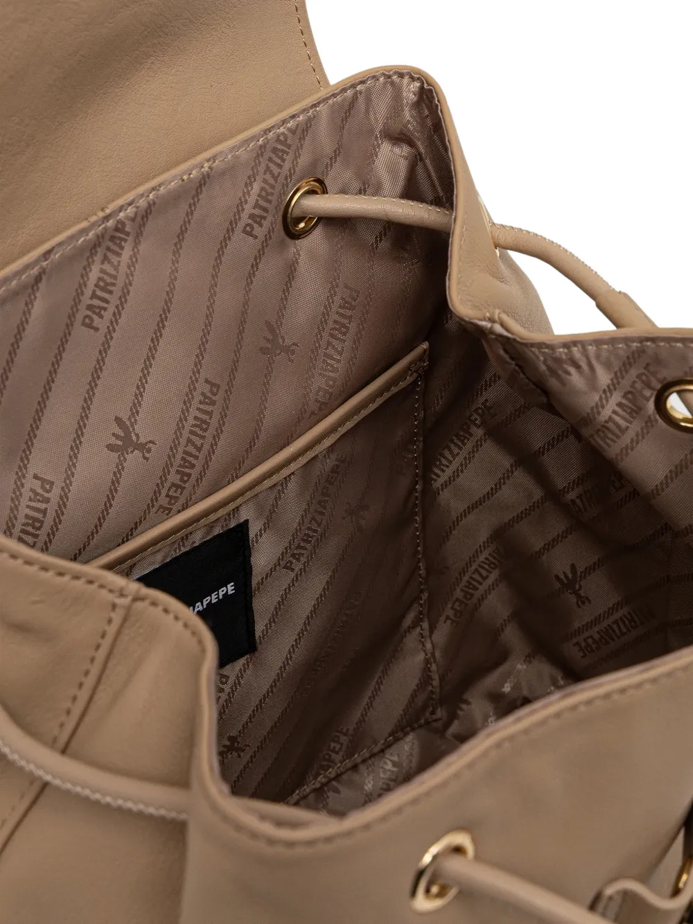 Patrizia Pepe Leather Backpack In Pattern