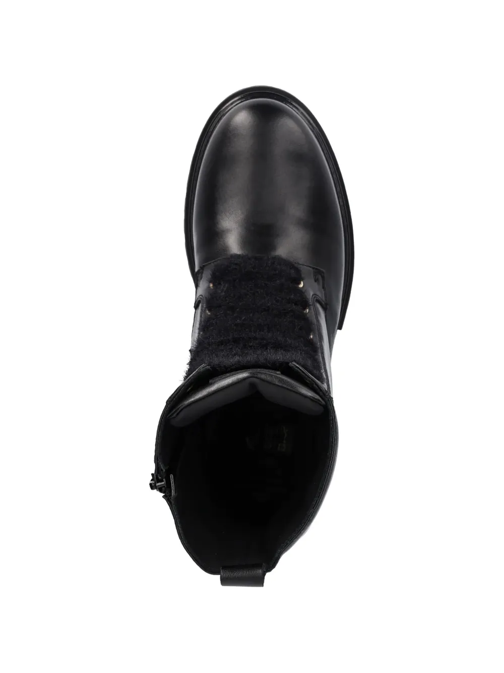 Elisabetta Franchi La Mia Bambina leather ankle boots Zwart