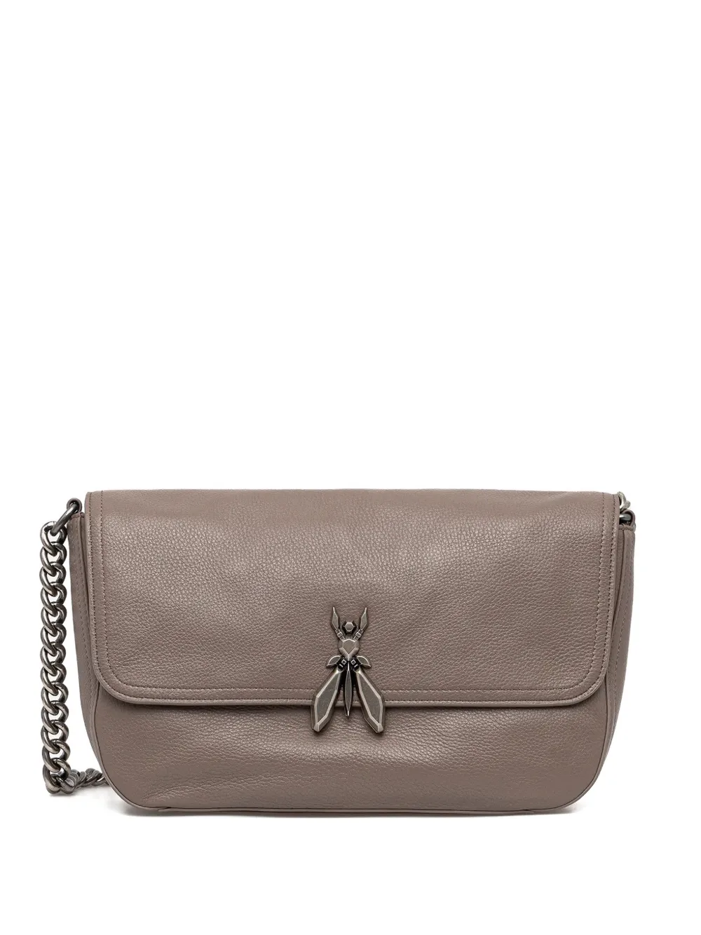 Patrizia Pepe Large Essential Shoulder Bag In Purple