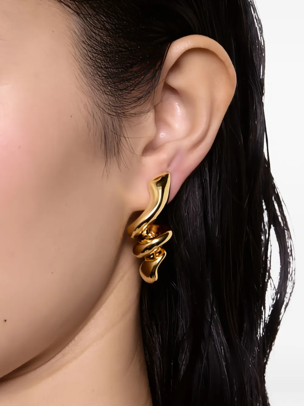 Maria Black coil-shaped earrings - Goud
